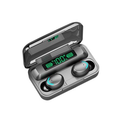8D circondano la vera esposizione di LED senza fili della cuffia avricolare F9 Mini Invisible Button