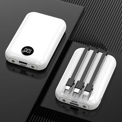 il LCD senza fili portatile del caricatore 10000mAh visualizza la Banca insita di potere del cavo