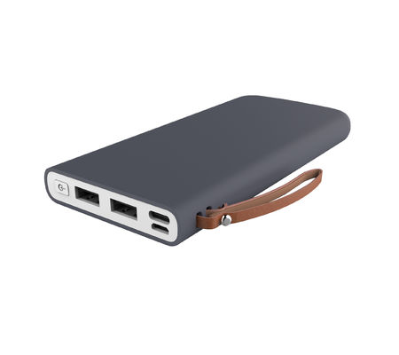 La Banca doppia portatile ricoprente di gomma variopinta di potere di 138mm USB