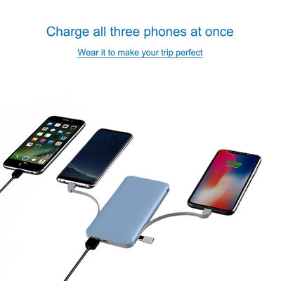 La Banca ultra esile insita di potere del cavo 10000mAh 210g