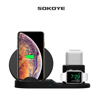 3 in 1 caricatore senza fili portatile 8cm per la serie dell'orologio di Apple