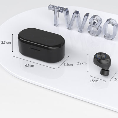Cuffie di tocco TW80 55mAh Sweatproof Bluetooth dell'impronta digitale