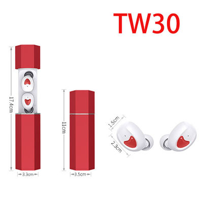 Riduzione di rumore mani libere dell'audio suono stereo ad alta fedeltà di Bluetooth 5,0 Mini In-Ear Earbuds Headset Binaural delle cuffie TW30