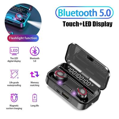 Radio stereo Bluetooth senza cordone Earbuds di gioco V5.1 con luce istantanea