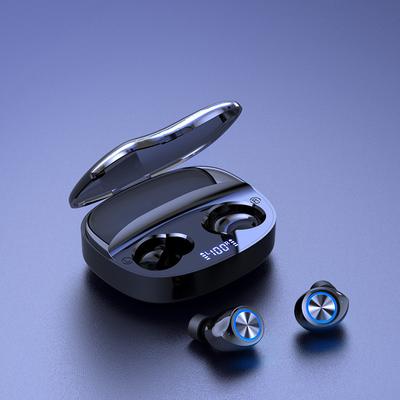 Cuffia avricolare senza fili a comando a tocco principale di Earbuds TW90 delle cuffie della radio 5,0 dell'esposizione con la scatola del caricatore